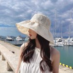 여름 여성 예쁜 레이스 모자 로맨틱 벙거지 선캡 면모자 썬캡 자외선