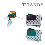 [탠디] TANDY 도트플라 쁘띠 손수건 스카프