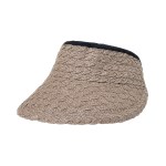 YAP026.웨이브 돌돌이 밀짚 썬캡 라피아햇 여성 햇빛가리개 모자