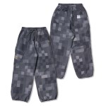 Square Camouflage Super Wide Jogger Pants Gray