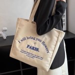 [애슬릿]파리 지퍼 사각 에코백 학생 숄더백 가방
