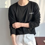 레이어드 티셔츠 이너 라운드 기본 슬림 베이직 맨투맨 간절기