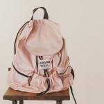 String flap backpack _ Glittery pink