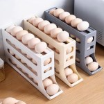 냉장고 공간 활용 슬림 롤링 에그 트레이 계란보관함