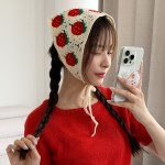 [손뜨개] 플라워 프루티 뜨개 레이스 스카프 (24H006)