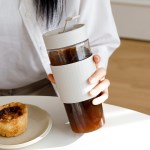 트라이탄 텀블러 750ml 투명 리유저블 보틀 슬리브 컵