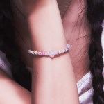 pink shell-bracelet