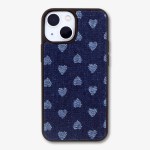 TEXTILE PHONE CASE [HEART]