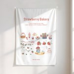 스로베리 베이커리(Strawberry Bakery) 일러스트 패브릭포스터