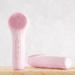 진동클렌저 전동 클렌져 실리콘 브러쉬 핑크 H337