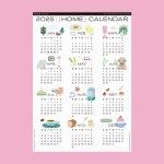 2025 : ( HOME ) Calendar 연간 캘린더