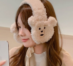 복실복실양털 귀여운 곰돌이 여성 학생 방한 귀마개