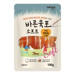 강아지 육포  간식 100g 사사미 치킨 내츄럴스틱 건조 대용량 반려견