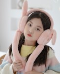 움직이는래빗 귀마개 부드럽고 따뜻한 초등학생 겨울 유아 키즈 보온