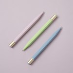 메탈 젤펜, 트위스트형 - 0.5mm 블랙 잉크, 트위스트 방식