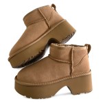 kami et muse Platform fur short boots_KM24w216