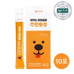 씨스팡 멍멍팔팔 조인트 츄 10포 초록잎홍합 짜먹는 츄르 강아지 관