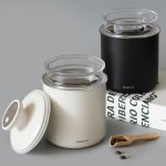 무디타 스텐 이중 잠금 진공 캐니스터 원두 보관용기 700ml 2P