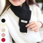 남자 데일리 고급 슬림 짜임 니트 미니 목도리