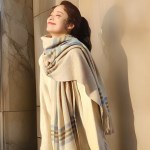 남자 클래식 캐시미어 무늬 체크 머플러