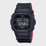 G-SHOCK 지샥 DW-5600UHR-1 레드 블랙 스퀘어 디지털시계
