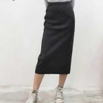롱 여성 니트 스커트 겨울 패션 데일리 스타일 코디 베스트