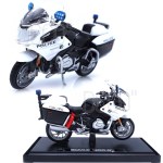 1:18 BMW R1200 RT US 화이트 폴리스 오토바이 미니카