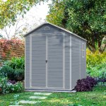 하우스랜드 조립식창고 노벨6x8 야외 간이 대형 이동식