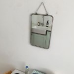 월로우 빈티지 3단 벽 걸이 거울 화장대 욕실 인테리어 접이식 거울