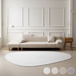 페블 선데이 워셔블 비정형 러그 6size 4colors
