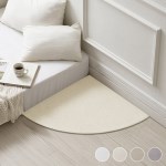 코너형 선데이 워셔블 비정형 러그 6size 4colors