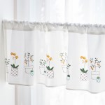 스프링가든 자수 바란스 커튼 (가로170 x 세로35cm)