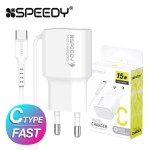 스피디 가정용 C타입 15W (QC 3.0) 고속 일체형 충전기