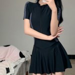 래쉬가드 여성 수영복 여자 플레어 원피스형 바캉스룩