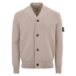[스톤아일랜드] 24FW 8115556A2 V0097 와펜 코튼 아이보리 가디건