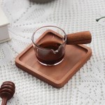 에스프레소 내열유리 우드 핸들 미니 샷저그 샷소스