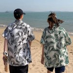 셔츠 하와이안 남자 남방 여름 야자수 반팔 빅사이즈 휴양지룩 루즈
