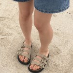 [3cm/편한신발] 토니 스트랩 3 버클 여름 슬리퍼