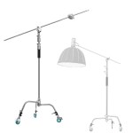 LT-337 이동식 조명 C스탠드 + KM-251 캐스터 휠 바퀴 돌리 촬영 SET
