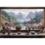 평화로운 산촌 풍경 (미니) 직소 퍼즐 2000피스