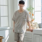 주니어잠옷 여름 중학생 파자마 체크 실내복 홈웨어