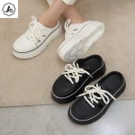[애슬릿]여성 우레탄 펀칭 키높이 뮬 스니커즈 블로퍼