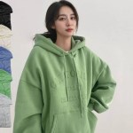 후드티 편안한 캐주얼 데일리 와이드핏 체형 커버