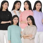 후드티 여자 여름옷 소매 반팔티 7부 여자티 티셔츠