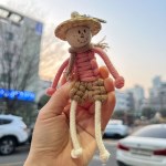 걱정인형 허수아비 마크라메 만들기 DIY 키트 5컬러 키링 세트 선물