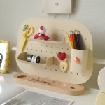 [액세서리3종포함] 철제 타공판 스탠드 자석 책상 페그보드