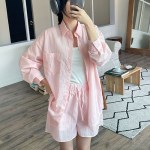 셔츠 남방 반바지 투피스 세트