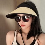 라탄선캡  3종 여성 여름 벙거지 챙넓은 밀짚모자 사파리모자