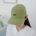여자 남자 캠퍼스룩 체크볼캡 스트링 모자