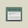 A daily checking habit! sticky memo pad